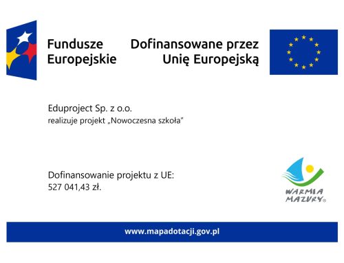Nowoczesna szkoła- FEWM.06.04-IZ.00-0035/25
